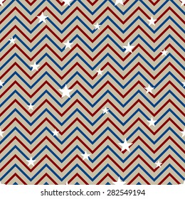 seamless pattern for Independence Day 4-th July with clipping mask. Vector