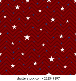 seamless pattern for Independence Day 4-th July with clipping mask. Vector