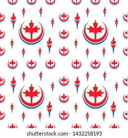 Seamless Pattern Independence Day For textile mills Printing fabrics, paper, wall.