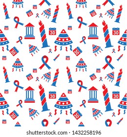 Seamless Pattern Independence Day For textile mills Printing fabrics, paper, wall.