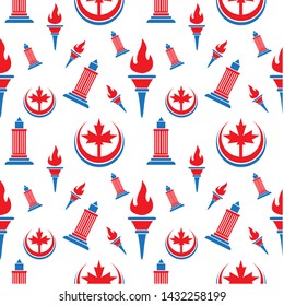Seamless Pattern Independence Day For textile mills Printing fabrics, paper, wall.