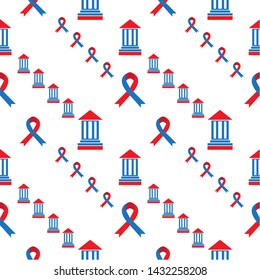 Seamless Pattern Independence Day For textile mills Printing fabrics, paper, wall.