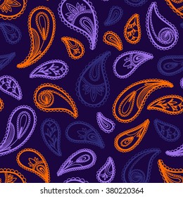 Seamless pattern. Indian cucumber. 