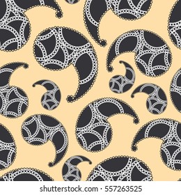 Seamless pattern: Indian cucumber with a modern twist