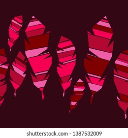 Seamless pattern with Indian feathers. Vector illustration. Can be used for wallpaper, textile, invitation card, wrapping, web page background.