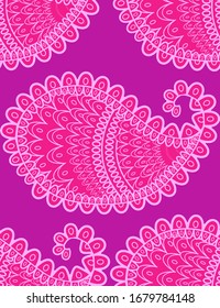 seamless pattern with Indian ornament. Turkish cucumber.
