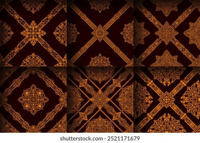 Patrón sin costuras, patrón indio, geométrico vintage, floral, geométrico, tribal, impresión, textil, tela, Vector de textura étnica india, patrón de azulejos