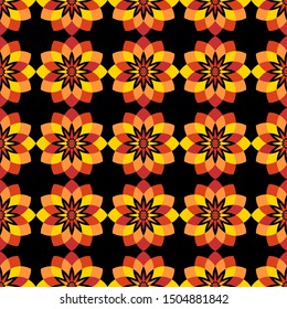 Seamless pattern of indonesian batik motif. Traditional style