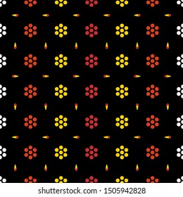 Seamless pattern of indonesian batik motif. Traditional style