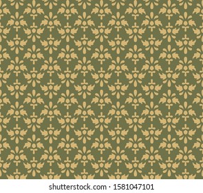 Seamless pattern in indonesian floral batik style