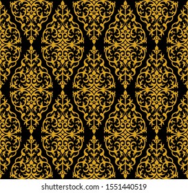 Seamless pattern of Indonesian traditional batik from Riau province - EPS Vector