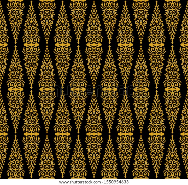 Seamless Pattern Indonesian Traditional Batik Riau Stock Vector Royalty Free 1550954633