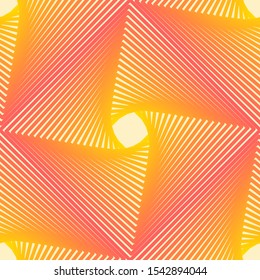 Seamless pattern with infinite rhombus. Abstract geometric gradient background.