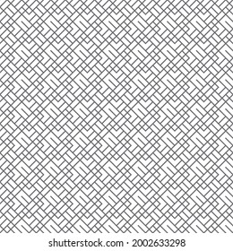 Seamless pattern. Infinitely repeating stylish elegant texture consisting of linear grid, rhombuses, rectangles. Abstract geometrical textured background. Vector element of graphical design