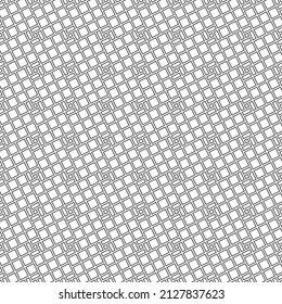 Seamless pattern. Infinitely repeating stylish elegant texture consisting of inclined rhombuses and strips. Abstract geometrical textured background. Vector element of graphical design