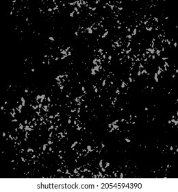 Seamless pattern with ink abstract blob. Gray and black print. Sketch vector
