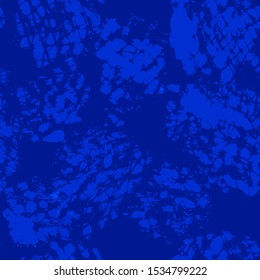 Seamless pattern with ink brush strokes and splash. Hand painted textured spots for creative textile, fabric, paper, web background, wallpaper, surface. Vector illustration