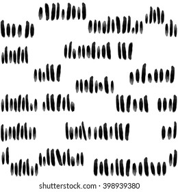 seamless pattern with ink hand drawn elements.