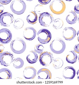 Seamless pattern ink line modern style. Vector grange print
