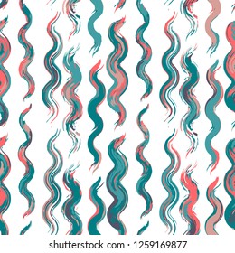 Seamless pattern ink line modern style. Vector grange print