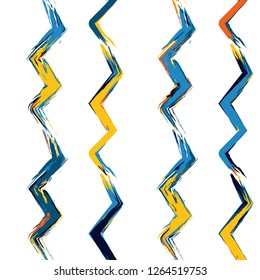 Seamless pattern ink line modern style. Vector grange print