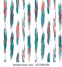 Seamless pattern ink line modern style. Vector grunge print
