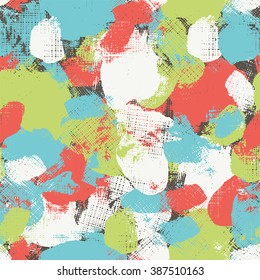 Seamless pattern of ink splatter.