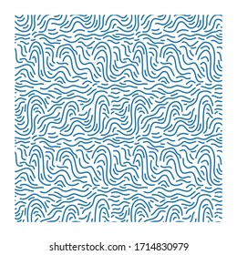 Seamless pattern with ink waves. 