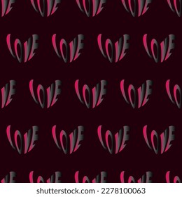 Seamless pattern inscription love. Pattern for background, wallapers,fabric

