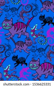 Seamless pattern inspired by the art of primitive people.  Suitable for fabric, wrapping paper and the like