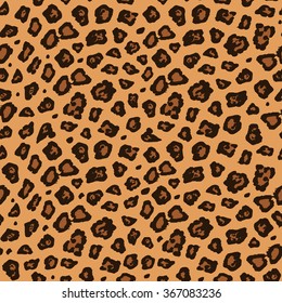Seamless pattern inspired by the fur of a jaguar, isolated vector background