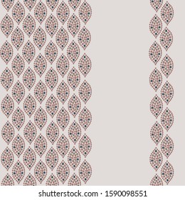 Seamless pattern inspired by henna painting patterns.Henna patterns consisting of leaves,circles,  for making fabric patterns, backgrounds, wallpapers,illustration.