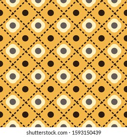 Seamless pattern inspired by henna painting patterns.Henna patterns consisting of floral,leaves, dots,dotted lines, circles, doodle for making fabric patterns, backgrounds, wallpapers,tattoo.