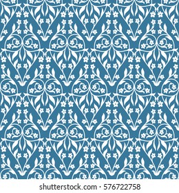 Seamless pattern inspired by victorian ornaments. 