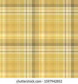 Seamless pattern in interesting autumn yellow and beige colors for plaid, fabric, textile, clothes, tablecloth and other things. Vector image. 