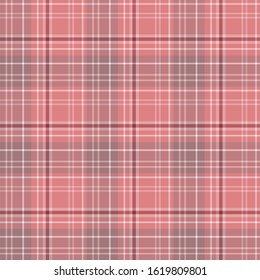 Seamless pattern in interesting cozy pink colors for plaid, fabric, textile, clothes, tablecloth and other things. Vector image. 