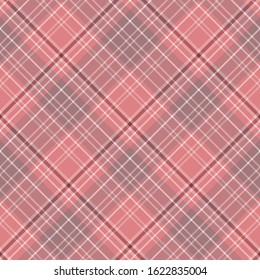 Seamless pattern in interesting cozy pink colors for plaid, fabric, textile, clothes, tablecloth and other things. Vector image. 