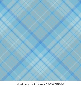 Seamless pattern in interesting creative blue colors for plaid, fabric, textile, clothes, tablecloth and other things. Vector image. 2
