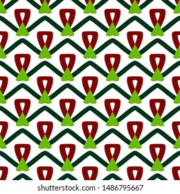 Seamless pattern with interesting geometric elements.