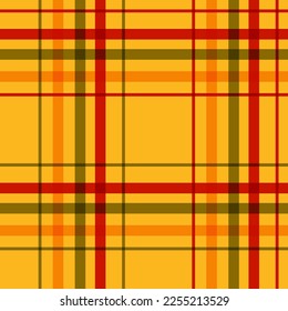 Seamless pattern in interesting orange, yellow and white colors for plaid, fabric, textile, clothes, tablecloth .