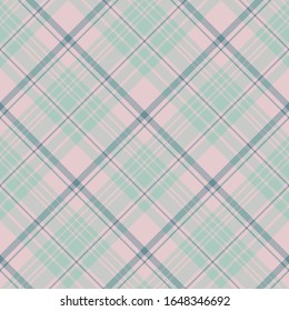 Seamless pattern in interesting pink and discreet green colors for plaid, fabric, textile, clothes, tablecloth and other things. Vector image. 2