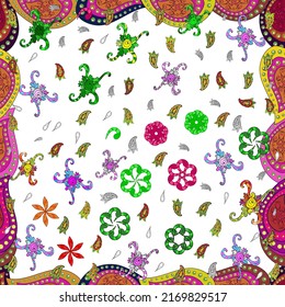Seamless pattern interesting super nice abstract and cute picture. Vector.