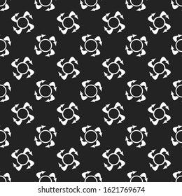 Seamless pattern for interface design. Refresh and reload arrows icon background. 