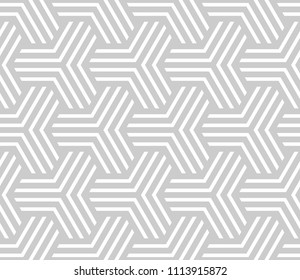 Seamless pattern. Interlacing illusion. Geometric texture. Vector art.