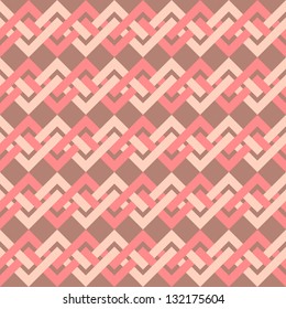 Seamless pattern of interlacing lines in retro style. Can be used to fabric design, wallpaper, decorative paper, scrapbook albums, web design, etc. Swatches of seamless pattern included in the file.