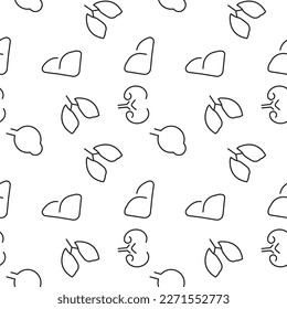 Seamless pattern of internal organs. Suitable for shops, web sites and applications, media, backgrounds