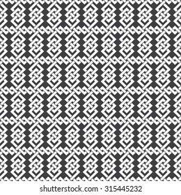Seamless pattern of intersecting braided strips. Abstract Celtic ornament texture. Fashion geometric background for web or printing design. Swatches are attached.