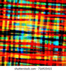 Seamless pattern. Intersecting brush strokes. Bright colorful texture. Abstract vector background for web page, banners, fabric, home decor, wrapping.