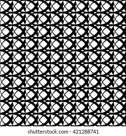 Seamless pattern with intersecting circles. Repeatable abstract pattern, background.