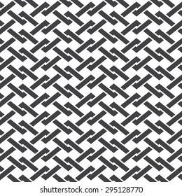 Seamless pattern of intersecting polygonal line with swatch for filling. Celtic chain mail. Fashion geometric background for web or printing design.